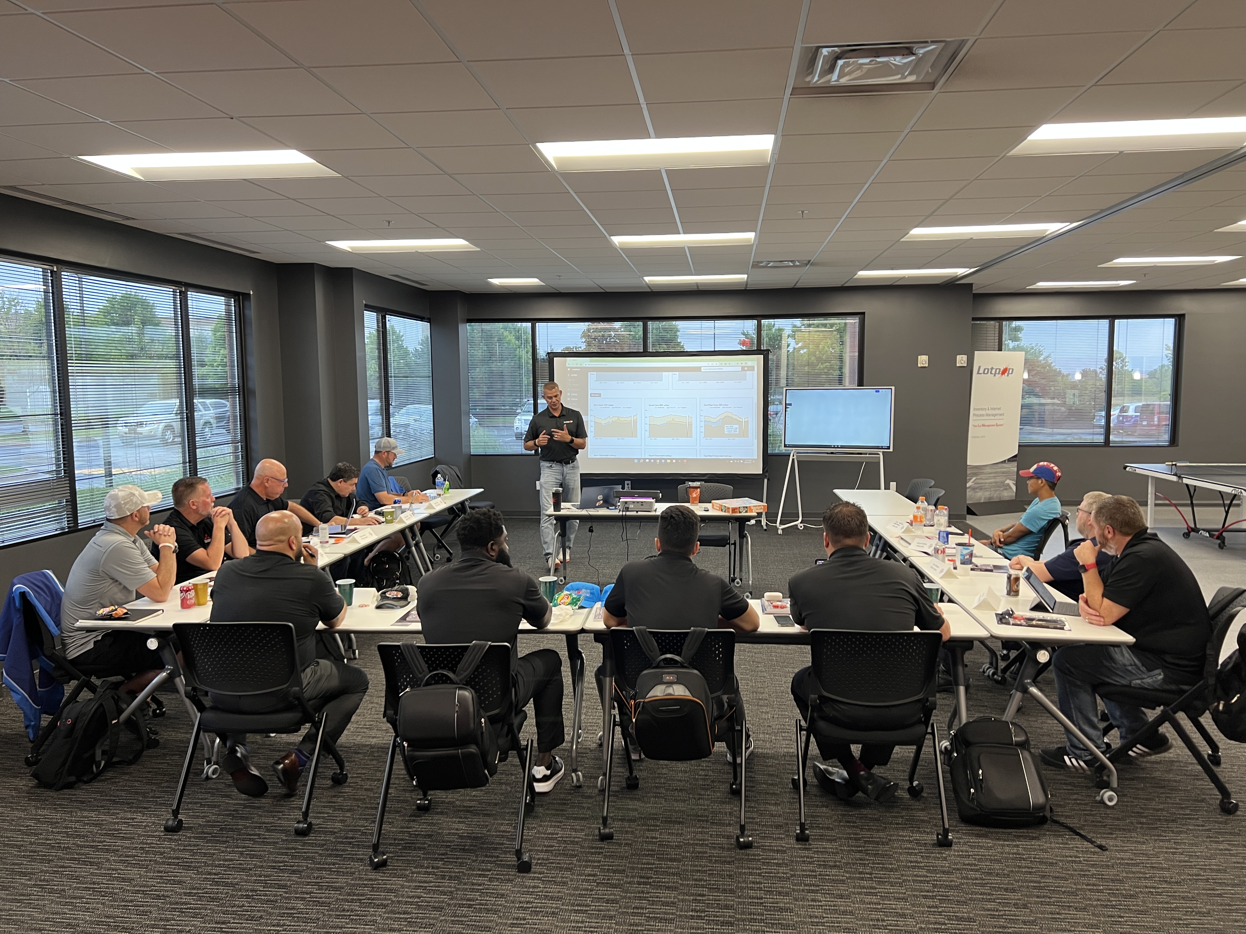 Full room view at a First30 intensive session